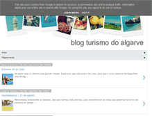 Tablet Screenshot of blog.turismodoalgarve.pt
